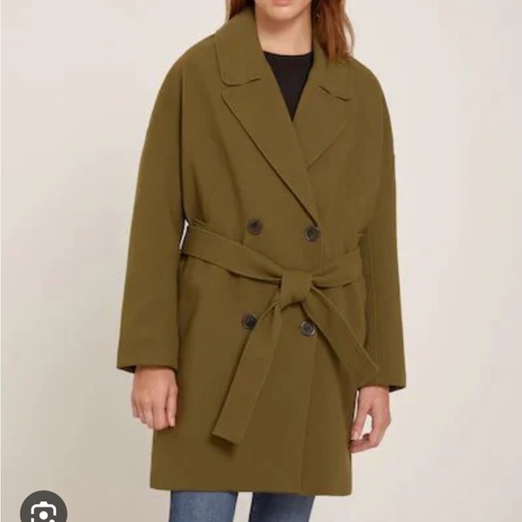 S - Frank and oak black mckenzie coat - Picture 6 of 8